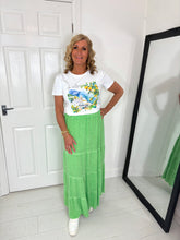 Load image into Gallery viewer, PIPER Green Tiered Skirt

