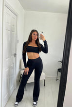 Load image into Gallery viewer, KHLOE Black Cropped Co Ord
