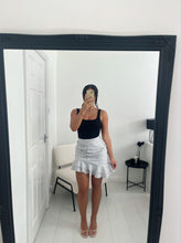 Load image into Gallery viewer, GEORGIE White Polka Dot Frill Skirt
