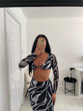 Load image into Gallery viewer, EMILY Zebra Maxi Co Ord
