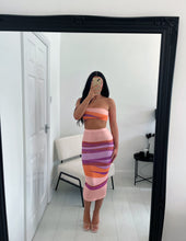 Load image into Gallery viewer, IZZY Pink/Purple Bandeau Co Ord
