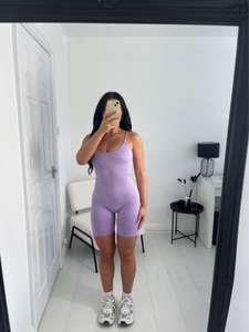 IZZIE Purple Seamless Strappy Unitard