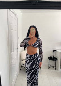 EMILY Zebra Maxi Co Ord