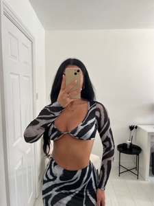 EMILY Zebra Maxi Co Ord