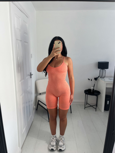 IZZIE Coral Seamless Strappy Unitard