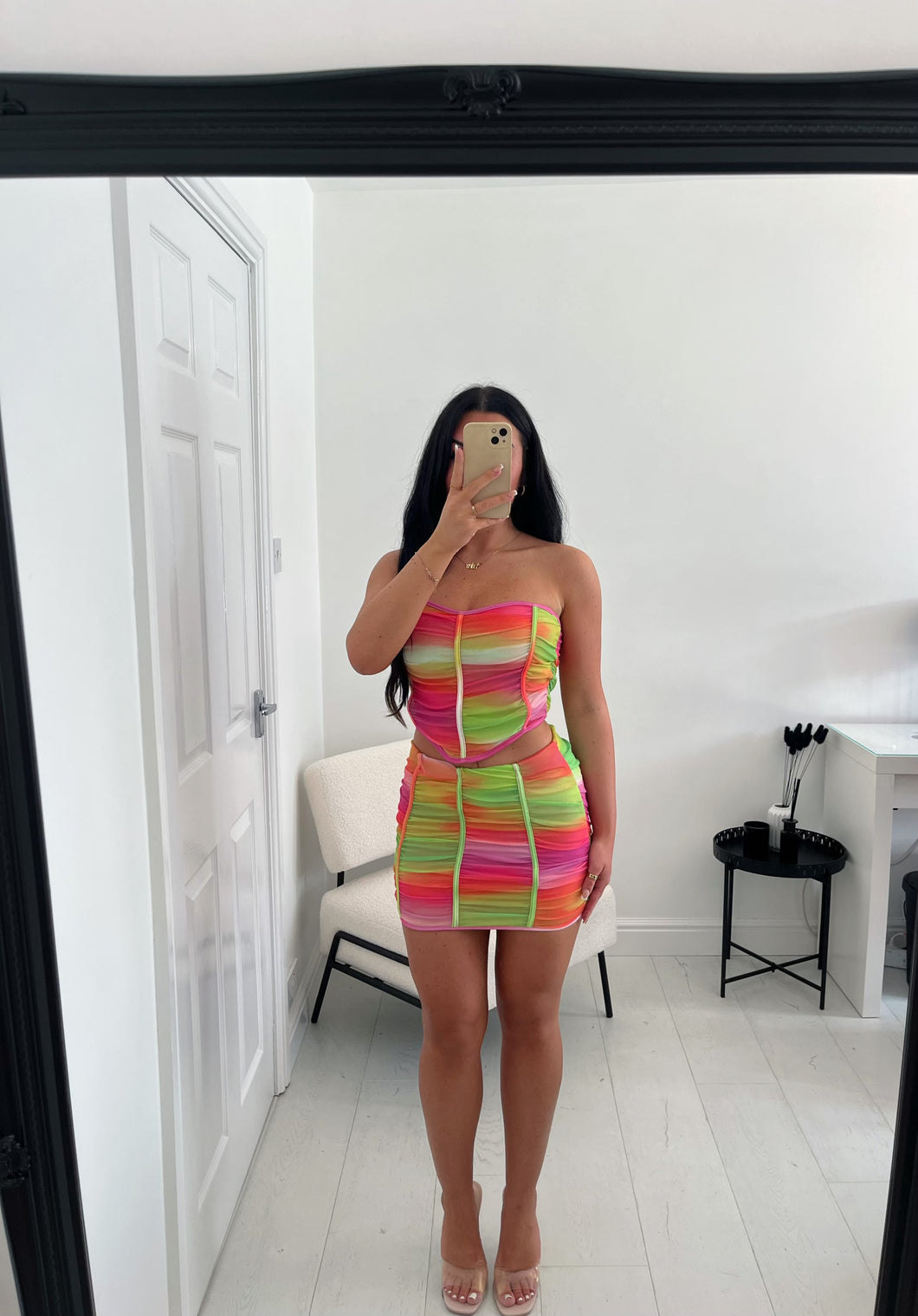 DAISY Pink/Green Mesh Co Ord