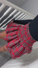 Load and play video in Gallery viewer, TYLAR Red Tartan Rara Skirt
