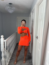 Load image into Gallery viewer, TAYLOR Neon Orange Cut Out Two Piece
