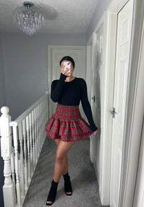 TYLAR Red Tartan Rara Skirt