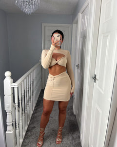 TAYLOR Nude Cut Out Two Piece