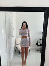 Load image into Gallery viewer, IMMY Patterned Pastel Mini Co Ord
