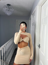 Load image into Gallery viewer, TAYLOR Nude Cut Out Two Piece
