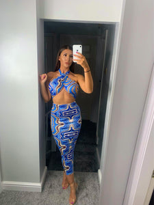 DELILAH Blue Two Piece