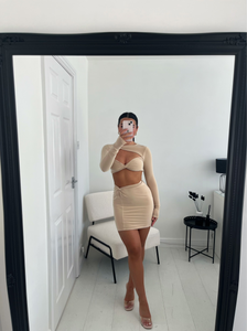 TAYLOR Nude Cut Out Two Piece