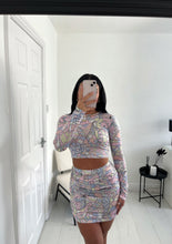 Load image into Gallery viewer, IMMY Patterned Pastel Mini Co Ord
