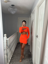 Load image into Gallery viewer, TAYLOR Neon Orange Cut Out Two Piece
