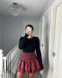 TYLAR Red Tartan Rara Skirt