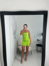 Load image into Gallery viewer, KIANA Lime Green Dress
